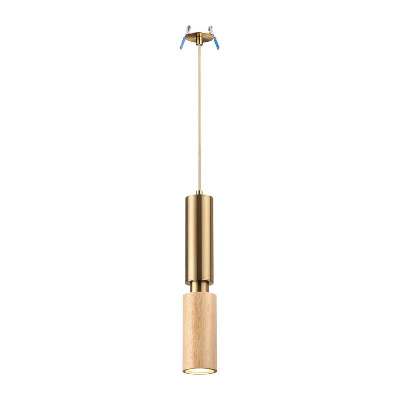 7061/1A MINIMA ODL25 217 Подвесной светильник светлое дерево/металл IP20 GU10 LED 7W 220V CAUCHO