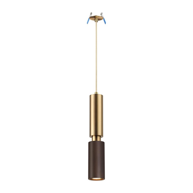 7062/1A MINIMA ODL25 217 Подвесной светильник темное дерево/металл IP20 GU10 LED 7W 220V CAUCHO