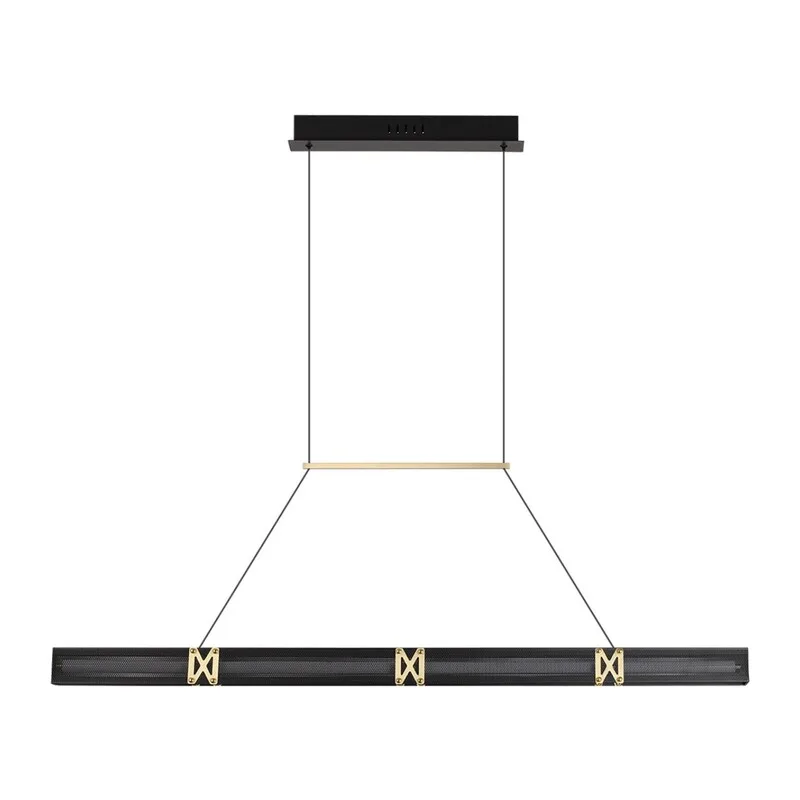 7083/20L L-VISION ODL25 000 Подвесной светильник черный/золото/ металл/акрил IP20 LED 20W 3000K 220V MESH