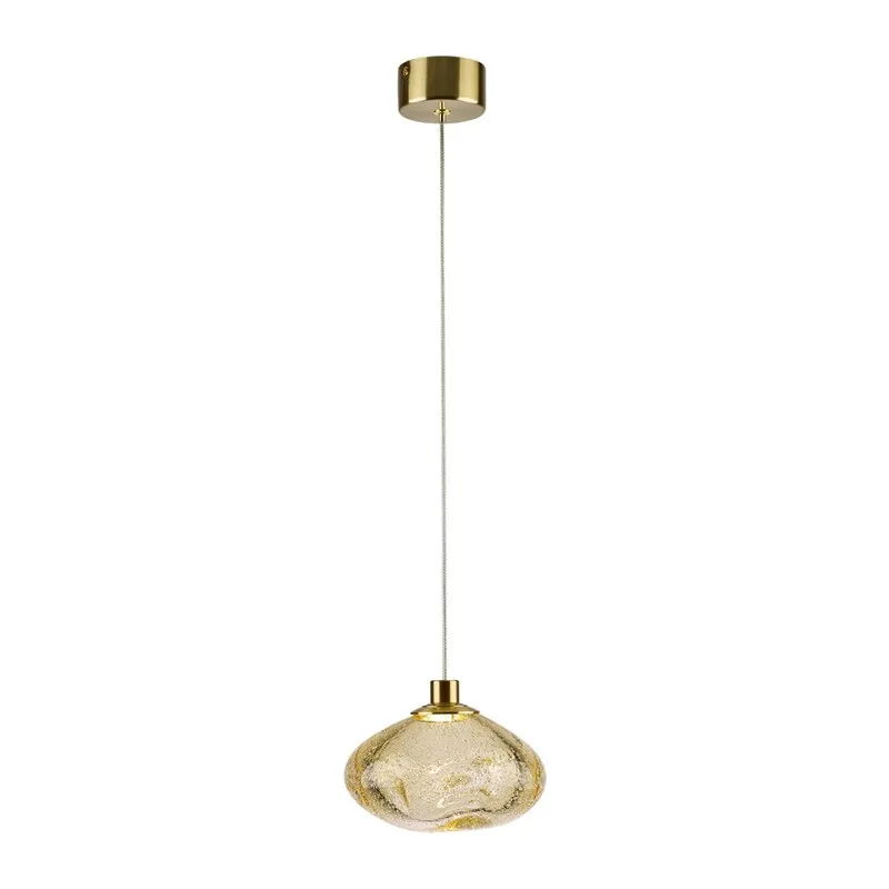 7042/4L L-VISION ODL25 249 Подвесной светильник янтарный/бронзов/металл/стекло IP20 LED 4W 3000K 220V MELA
