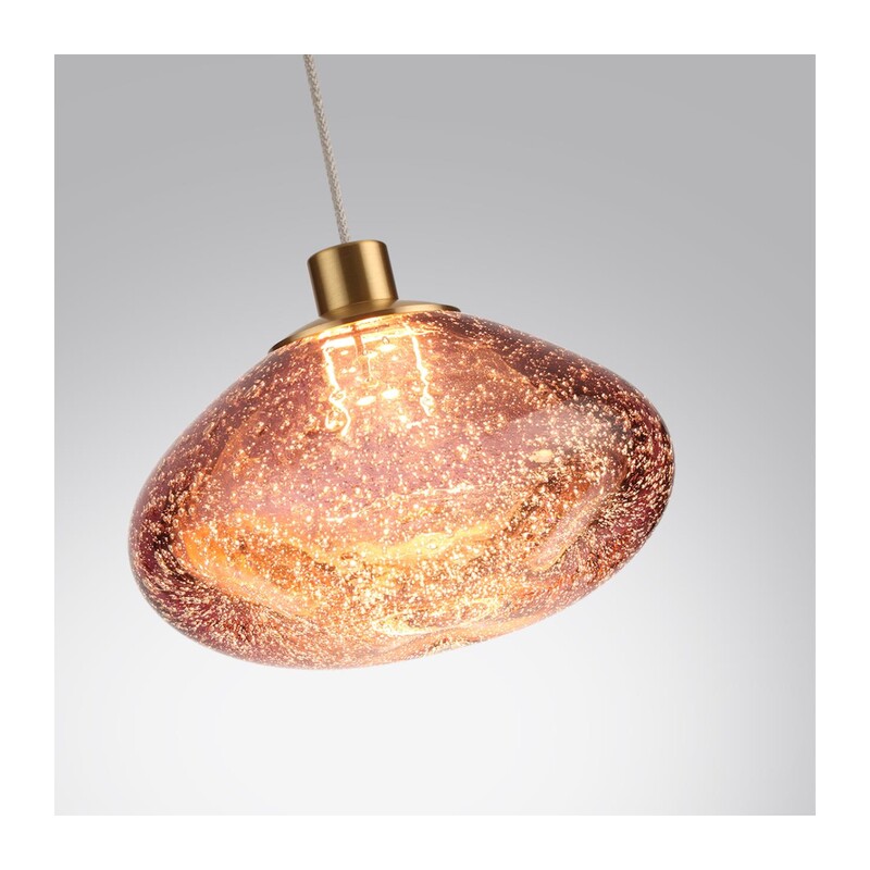 7043/4L L-VISION ODL25 249 Подвесной светильник бордовый/бронз/металл/стекло IP20 LED 4W 3000K 220V MELA 2
