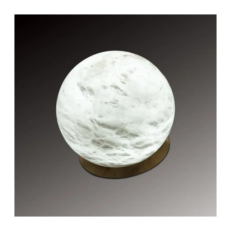 6685/8TL L-VISION ODL25 195 Настольный светильник бронзовый/металл/алебастр IP20 LED 8W с тумблером 3000/4000/6000K на выкл. 220V MARBELLA 2
