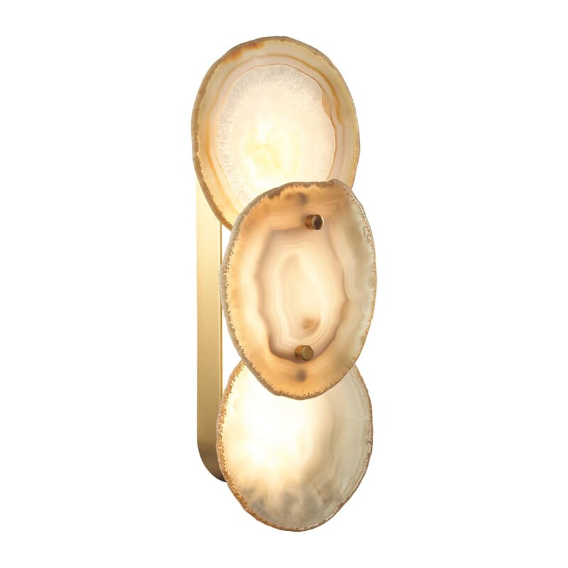 7065/10WL L-VISION ODL25 219 Настенный светильник бронзовый/металл/акрил/агат IP20 LED 10W 3000K 220V AGATE