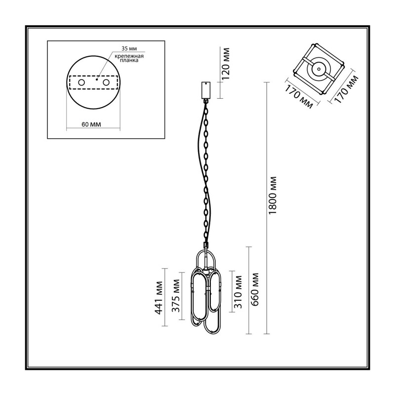 7066/15L L-VISION ODL25 215 Подвесной светильник бронзовый/металл/ искусств.мрамор IP20 LED 15W 3000K 220V MILANO 3