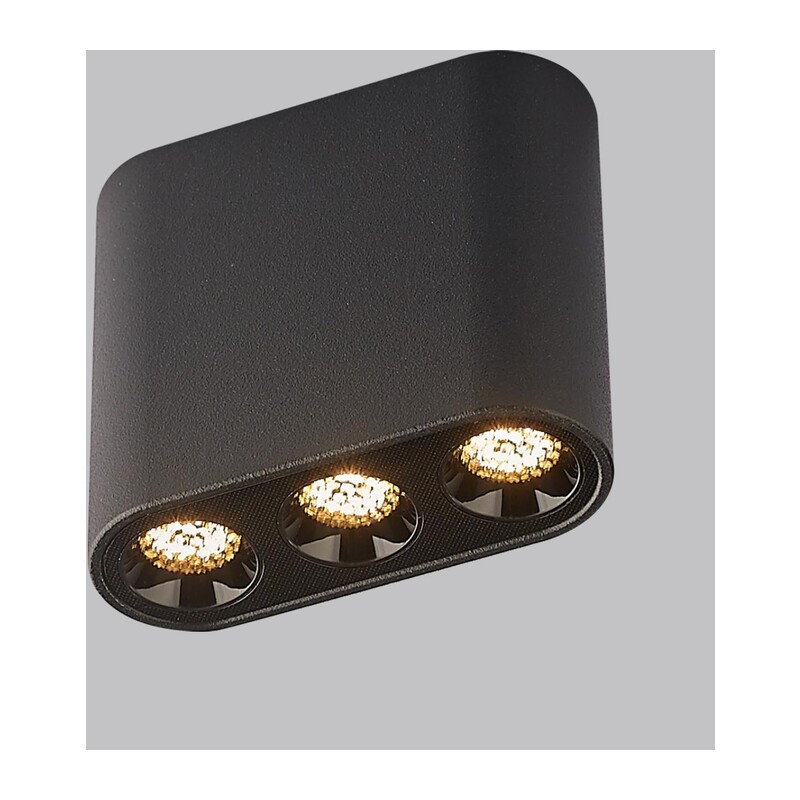 7092/8CL HIGHTECH ODL25 335 Потолочный светильник черный/металл/акрил IP20 LED 5W 380Лм 3000K 220V SMALL 3