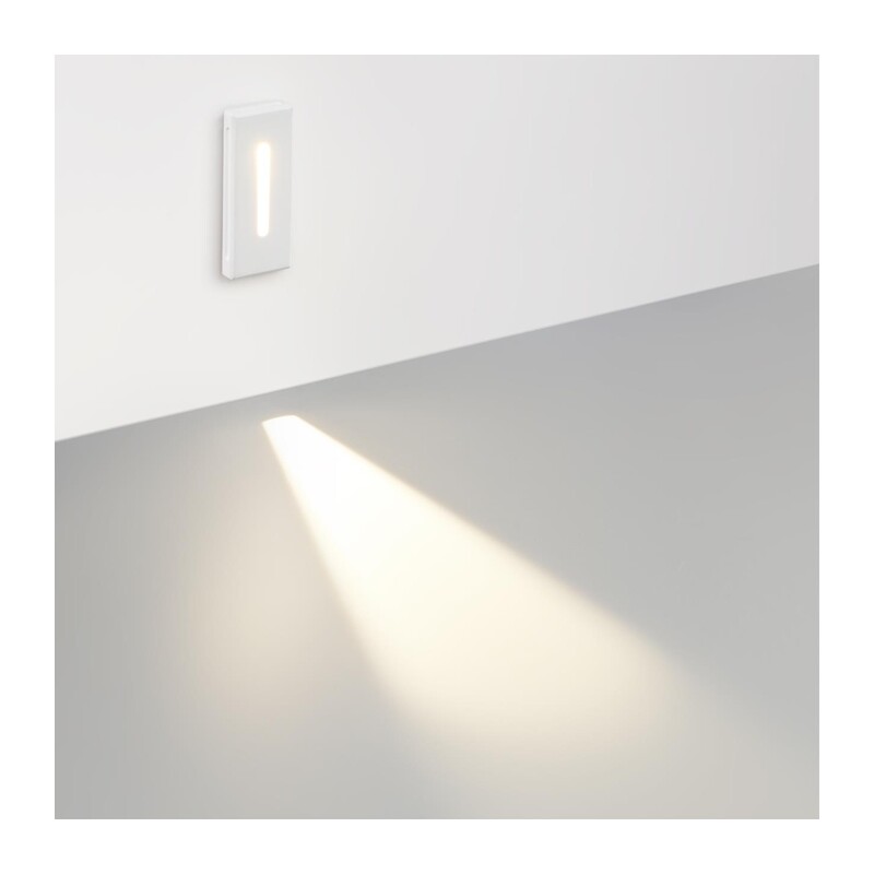 7082/3WL HIGHTECH ODL25 339 Подсветка лестницы прямоугольная металл/гипс IP20 LED 3W 3000K 220V GIPS