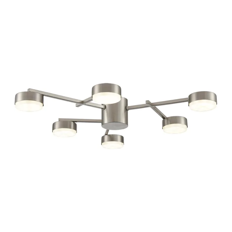 8115/6C COMFI LN26 248 никель, металл Люстра потолочная LED GX53 6*7W 220V DABRA 4