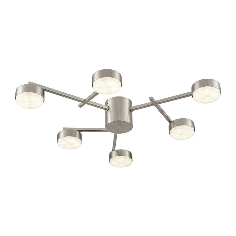 8115/6C COMFI LN26 248 никель, металл Люстра потолочная LED GX53 6*7W 220V DABRA