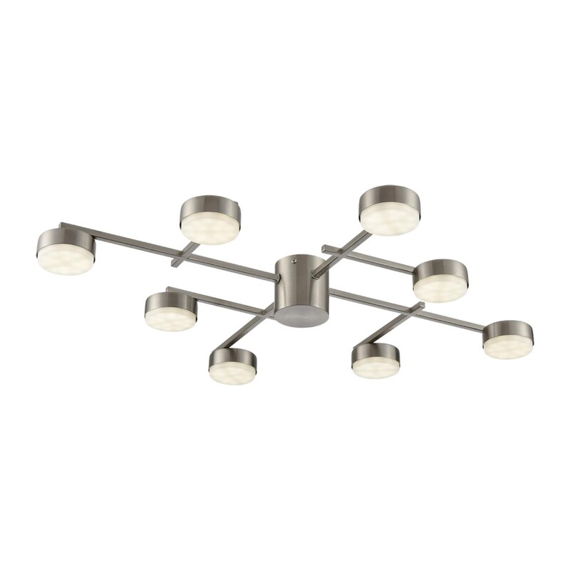 8115/8C COMFI LN26 248 никель, металл Люстра потолочная LED GX53 8*7W 220V DABRA