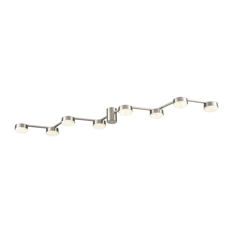 8116/8C COMFI LN26 250 никель, металл Люстра потолочная LED GX53 8*7W 220V SANATA