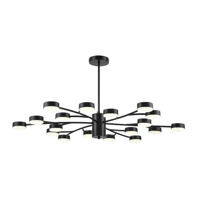 8117/18 COMFI LN26 235 черный, металл Люстра LED GX53 18*7W 220V TORINA 4