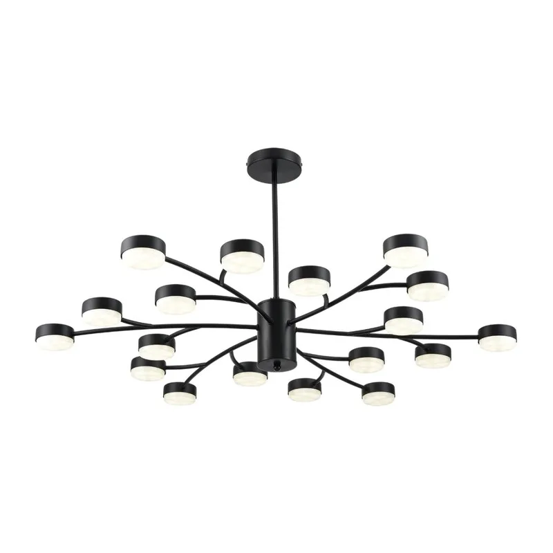 8117/18 COMFI LN26 235 черный, металл Люстра LED GX53 18*7W 220V TORINA 2