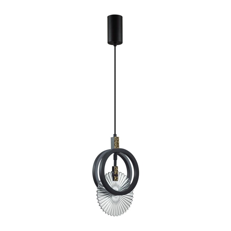 5421/17L HIGHTECH ODL_EX25 083 черный/золото/металл/стекло Подвес LED 17W 3000K 986Лм MERCURY 4