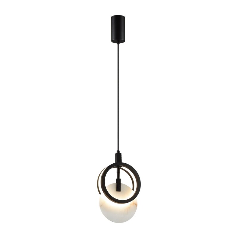 5422/17L HIGHTECH ODL_EX25 083 черный/металл/алебастр Подвес LED 17W 3000K 986Лм MERCURY