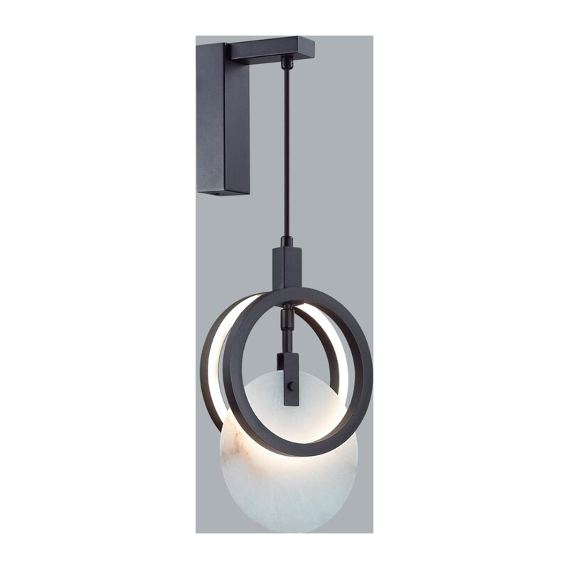 5422/17WL HIGHTECH ODL_EX25 083 черный/металл/алебастр Настенный светильник LED 17W 3000K 986Лм MERCURY 3