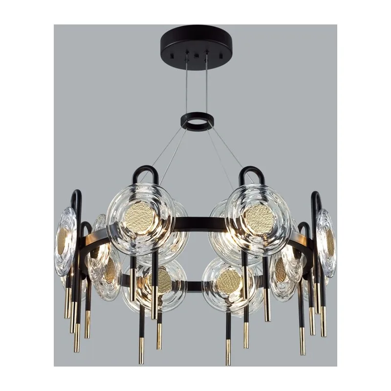 5407/92L MODERN ODL_EX25 101 черный/золото/металл/стекло Люстра LED 92W 3000K 8990Лм MAGNET 2