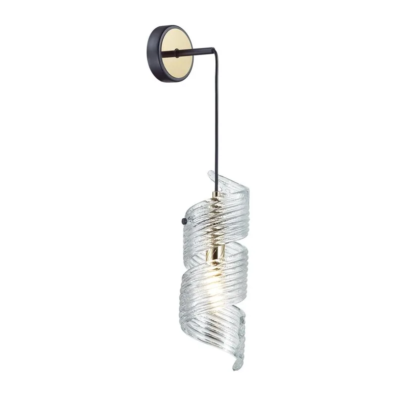 5439/1 MODERN ODL_EX25 071 черный/золото/металл/стекло Подвес/бра E14 1*40W FUSILLI 3