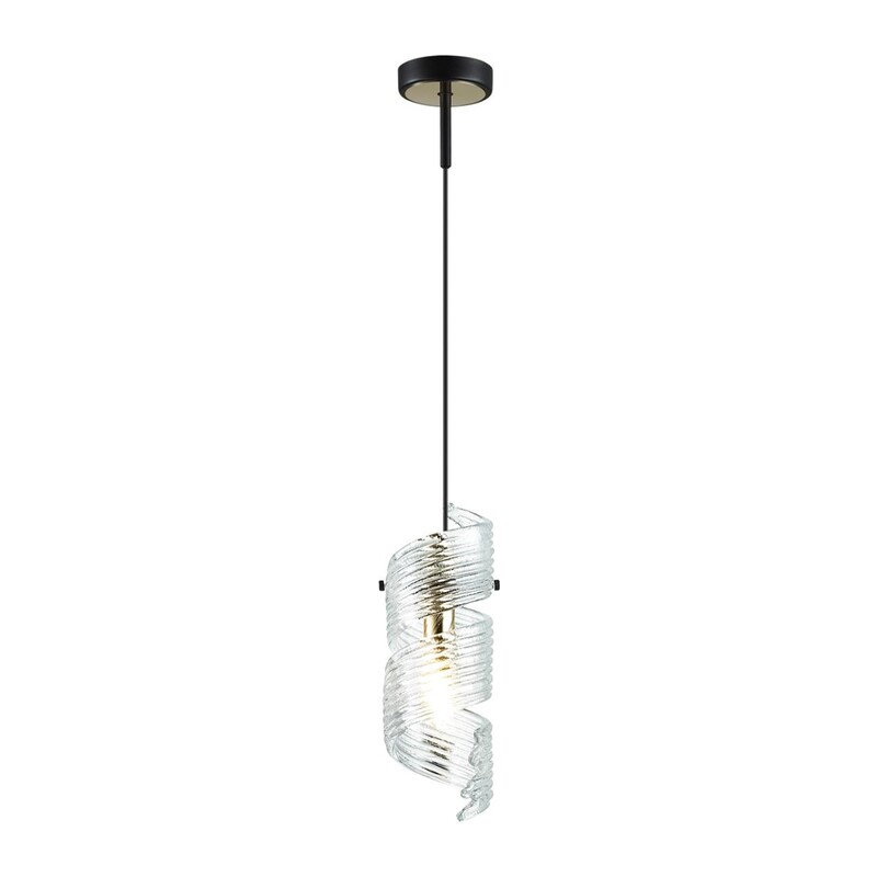 5439/1 MODERN ODL_EX25 071 черный/золото/металл/стекло Подвес/бра E14 1*40W FUSILLI