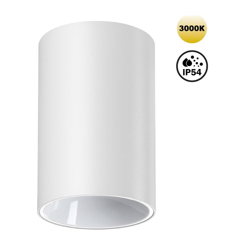 359416 OVER NT24 430 белый Светильник накладной влагозащищённый IP54 LED 10W 170-265V 3000К 830Лм RECTE 6