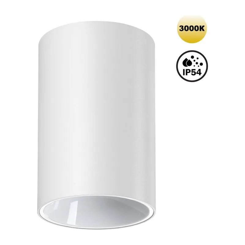 359416 OVER NT24 430 белый Светильник накладной влагозащищённый IP54 LED 10W 170-265V 3000К 830Лм RECTE