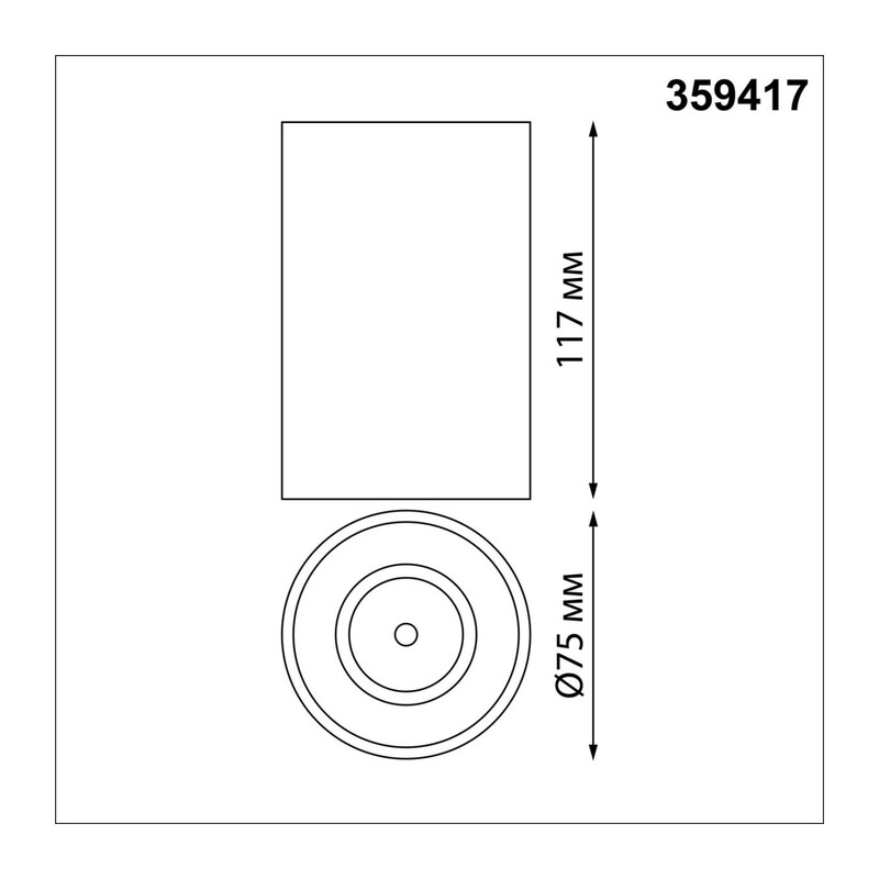 359417 OVER NT24 430 белый Светильник накладной влагозащищённый IP54 LED 10W 170-265V 4000К 830Лм RECTE 4