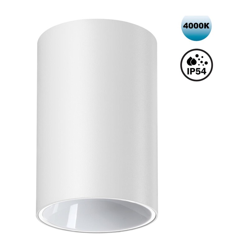 359417 OVER NT24 430 белый Светильник накладной влагозащищённый IP54 LED 10W 170-265V 4000К 830Лм RECTE 6