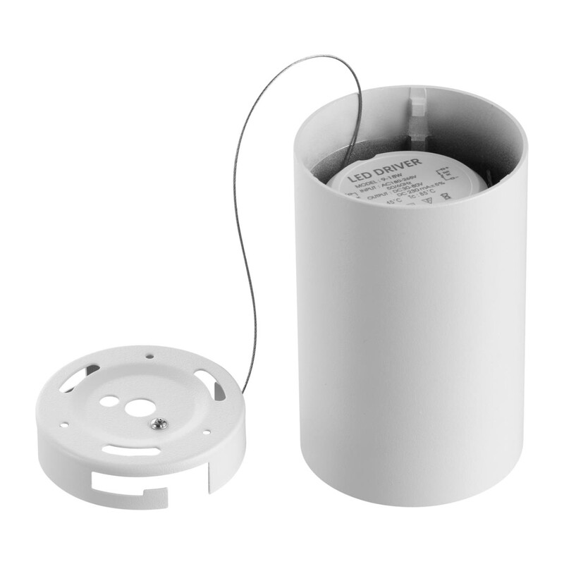 359420 OVER NT24 430 белый Светильник накладной влагозащищённый IP54 LED 15W 170-265V 3000К 1350Лм RECTE 5