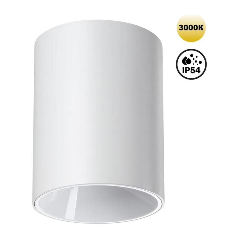 359420 OVER NT24 430 белый Светильник накладной влагозащищённый IP54 LED 15W 170-265V 3000К 1350Лм RECTE