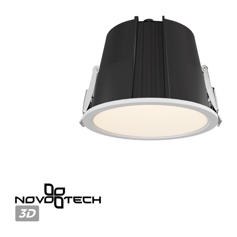 359424 SPOT NT24 510 белый Светильник встраиваемый с переключателем цв. температуры IP65 LED 10W 170-265V 3000К\4000К\6000К LANG 3