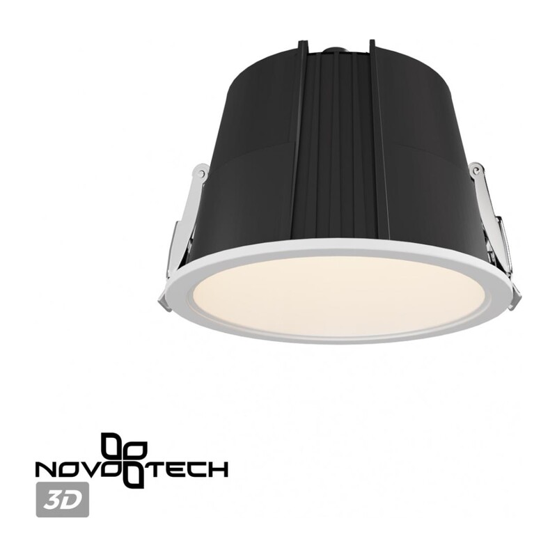 359426 SPOT NT24 510 белый Светильник встраиваемый с переключателем цв. температуры IP65 LED 15W 170-265V 3000К\4000К\6000К LANG 3