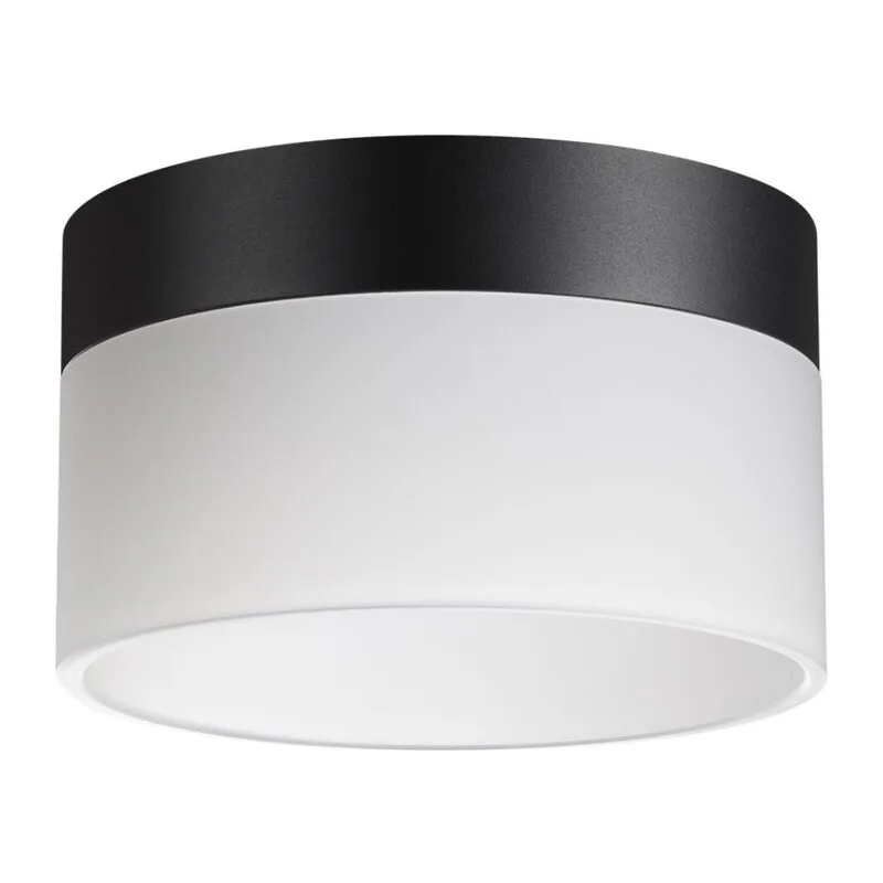 359446 OVER NT24 390 черный Светильник накладной светодиодный IP20 LED 18W 220-240V 4000K 1170Лм AURA