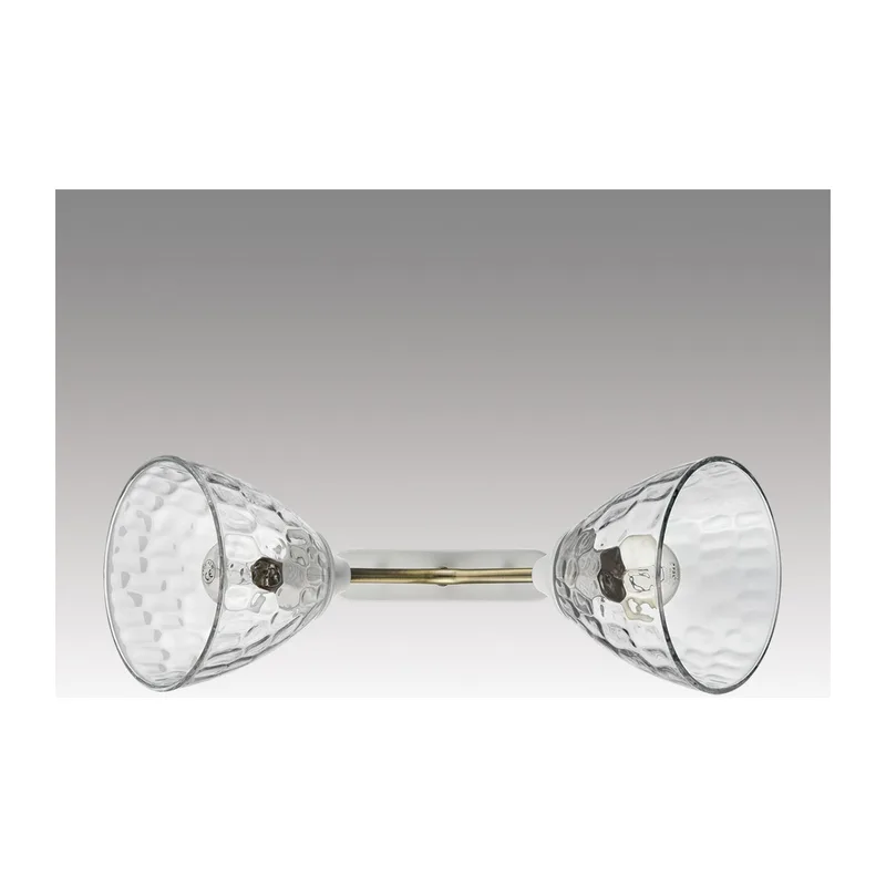 8151/2C COMFI LN 000 белый/античная бронза/прозрачный, металл/стекло Потолочный светильник Е27 2*60W 220V TATA 3