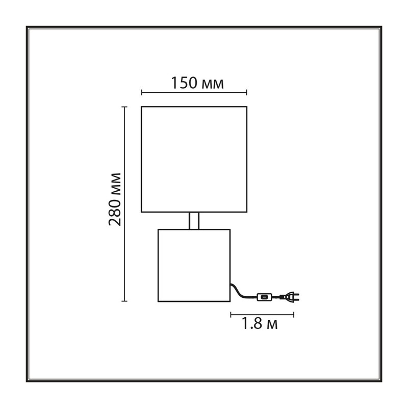 8144/1T MODERNI LN26 492 белый, керамика/текстиль Настольная лампа Е27 1*60W 220V TUALA 2