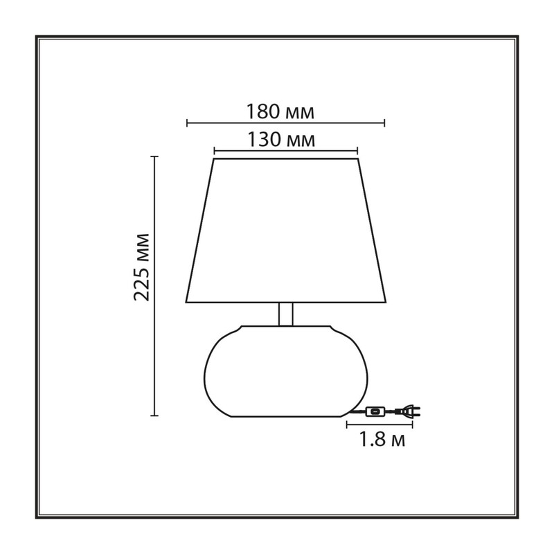 8145/1T MODERNI LN26 492 белый, керамика/текстиль Настольная лампа Е27 1*60W 220V HAMA 2