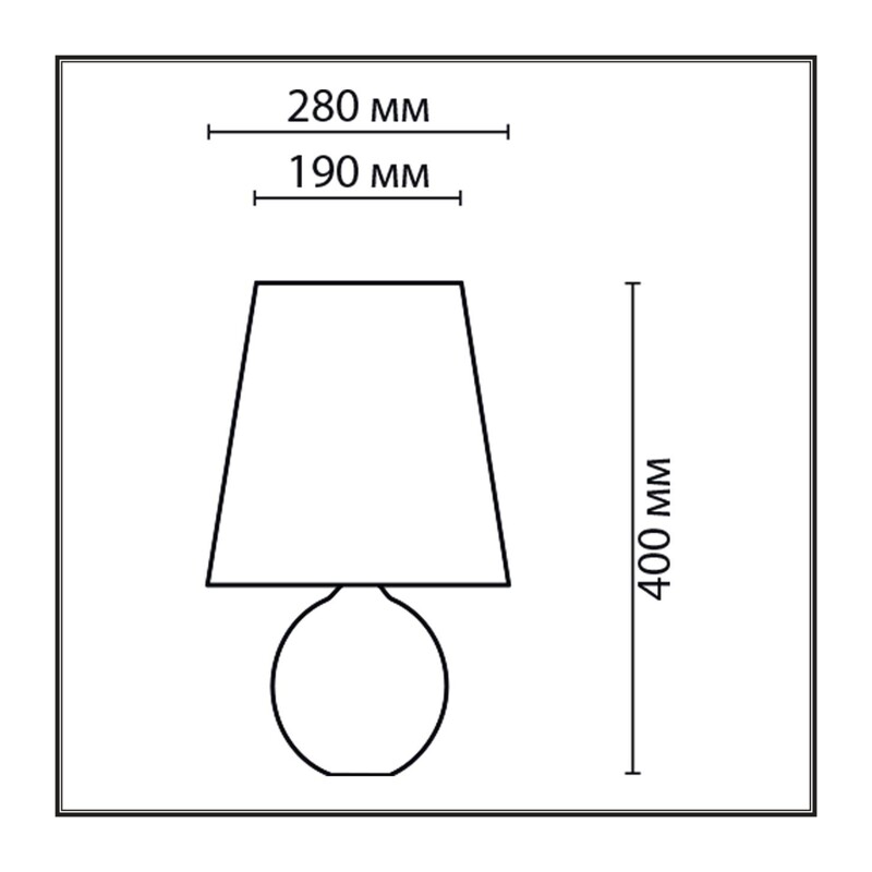 8119/1T COMFI LN26 489 серый, керамика/текстиль Настольная лампа E27 1*60W 220V AVALONA 2
