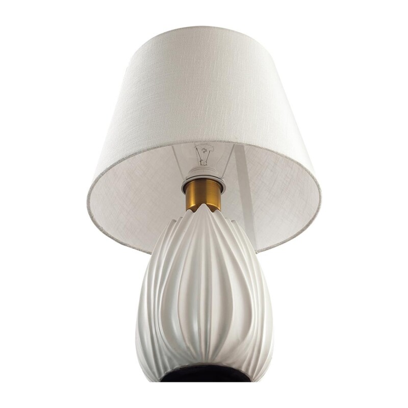 8121/1T COMFI LN26 477 белый, керамика/текстиль Настольная лампа E27 1*60W 220V SONA 3