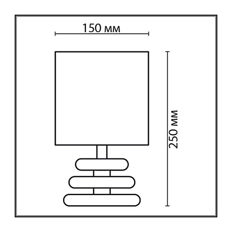 8126/1T COMFI LN26 510 коричневый/бежевый/белый, керамика/текстиль Настольная лампа Е14 1*40W 220V LATZA 2