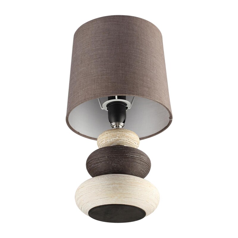 8126/1T COMFI LN26 510 коричневый/бежевый/белый, керамика/текстиль Настольная лампа Е14 1*40W 220V LATZA 3