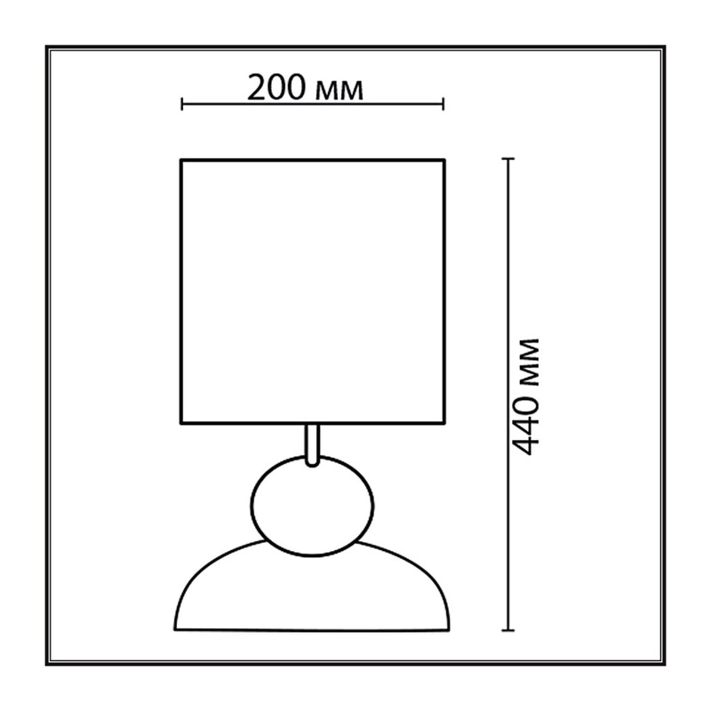8127/1T COMFI LN26 509 коричневый/черный, керамика/текстиль Настольная лампа E27 1*60W 220V OVONA 2