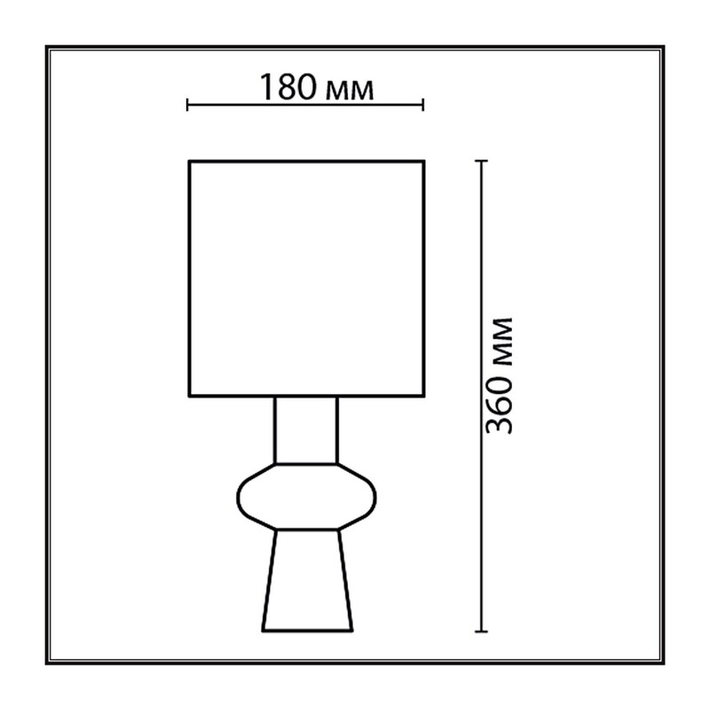 8129/1T MODERNI LN26 480 серый, керамика/текстиль Настольная лампа E27 1*60W 220V SEGI 2