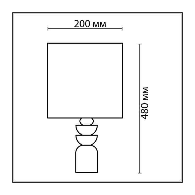 8130/1T MODERNI LN26 479 желтый, керамика/текстиль Настольная лампа E27 1*60W 220V SEGI 2