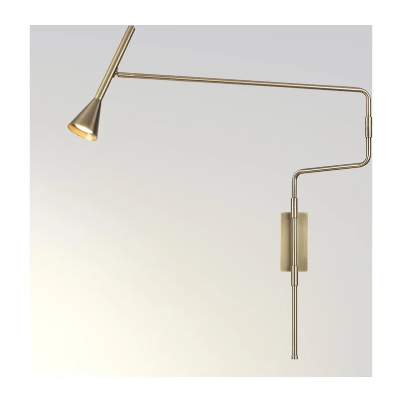 7032/1W HIGHTECH ODL25 271 Настенный светильник с выкл. бронзовый/металл IP20 GU10 LED 9W 220V IZZY 2