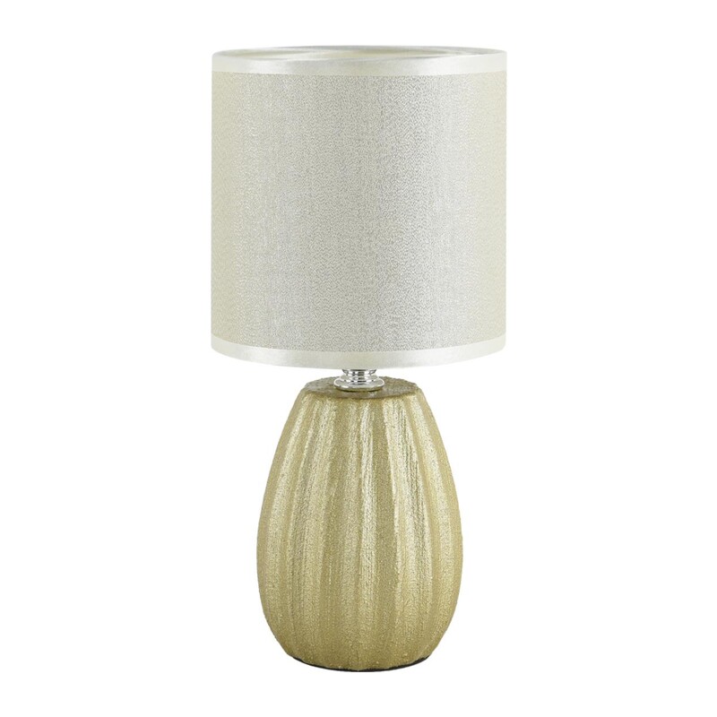 8173/1T COUNTY LN26 497 золото, керамика/текстиль Настольная лампа E14 1*40W 220V EVANA 3