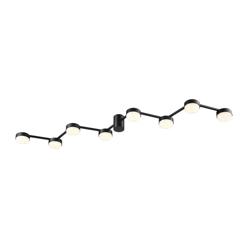 8187/8C COMFI LN26 249 черный, металл Люстра потолочная LED GX53 8*7W 220V SANATA 2