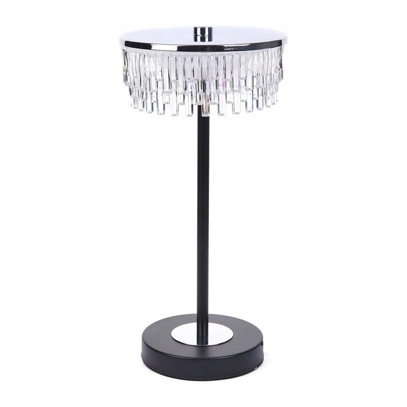 8204/1TL LEDIO LN26 531 серебро/черный/прозрачный, металл/акрил Настольная лампа LED 7W 4000К 220V SATIANA 5