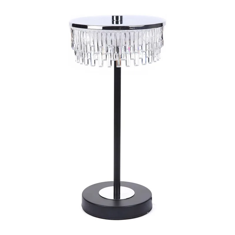 8204/1TL LEDIO LN26 531 серебро/черный/прозрачный, металл/акрил Настольная лампа LED 7W 4000К 220V SATIANA