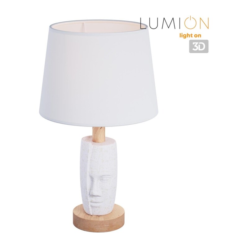 8210/1T MODERNI LN26 490 белый, керамика/текстиль Настольная лампа Е27 1*60W 220V VISIONA 2