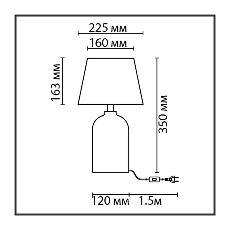 8217/1T CLASSI LN26 508 бежевый, керамика/текстиль Настольная лампа Е27 1*60W 220V FANNA 3