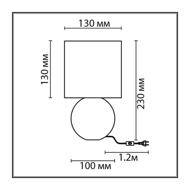 8224/1T CLASSI LN26 493 желтый, керамика/текстиль Настольная лампа E14 1*40W 220V OCTAVIA 2