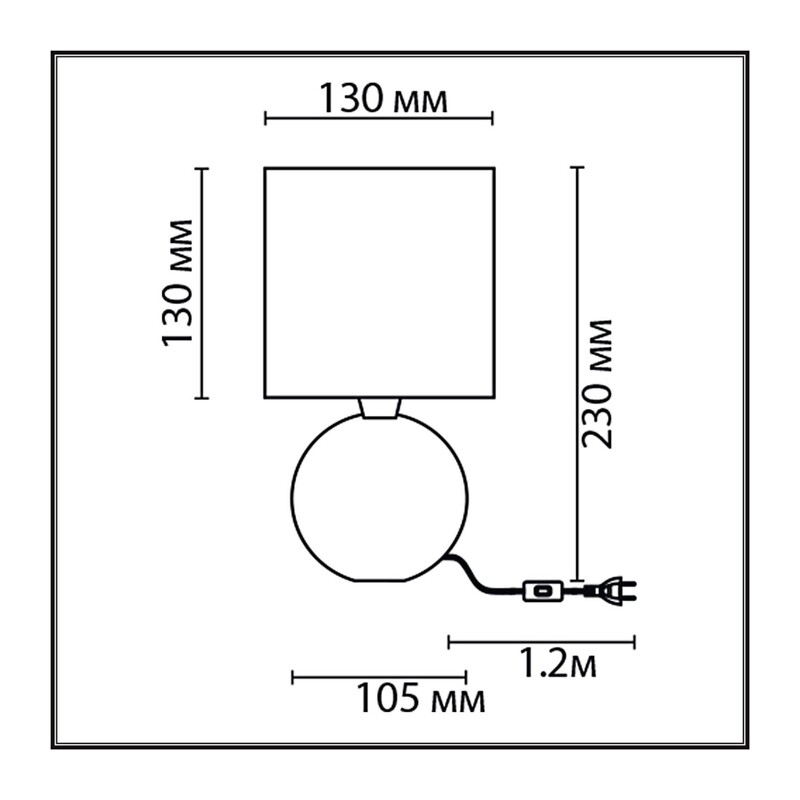 8228/1T MODERNI LN25 000 белый, керамика/текстиль Настольная лампа E14 1*40W 220V MAKOVIA 2